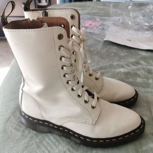 Dr. Martens Alix White Boots